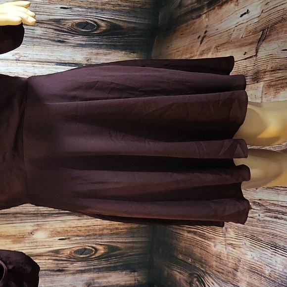 Express Women's Surplice Fit & Flare Long Sleeve Dress Size M ( Like New) - Picture 2 of 12